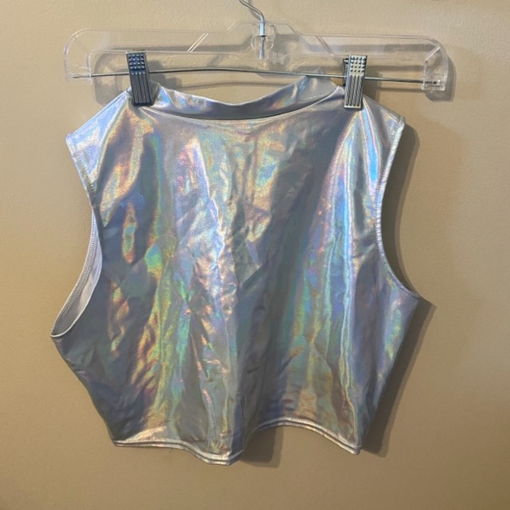 Silver Metallic Top - Picture 2 of 3
